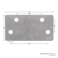 Hörmann Ersatz-Hebelarm Inkl. Adapterplatte, BRH 1920 Mm -Sonax 1049501 hoermann ersatz hebelarm inkl adapterplatte brh 1920mm adapterplatte bemassung