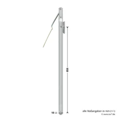 Hörmann Ersatz-Hebelarm Inkl. Adapterplatte, BRH 1920 Mm -Sonax 1049501 hoermann ersatz hebelarm inkl adapterplatte brh 1920mm bemassung