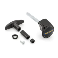Hörmann Torgriffgarnitur Schwarz, Stiftlänge 113 Mm, TS 42