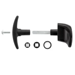 Hörmann Torgriffgarnitur Schwarz, Stiftlänge 73,5 Mm, TS 0,75/1,5/3 -Sonax 3024989 hoermann torgriffgarnitur schwarz stiftlaenge 73 5 mm ts 075 15 3 deteilansicht