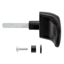 Hörmann Torgriffgarnitur Schwarz, Stiftlänge 73,5 Mm, TS 0,75/1,5/3 -Sonax 3024989 hoermann torgriffgarnitur schwarz stiftlaenge 73 5 mm ts 075 15 3 seitenansicht