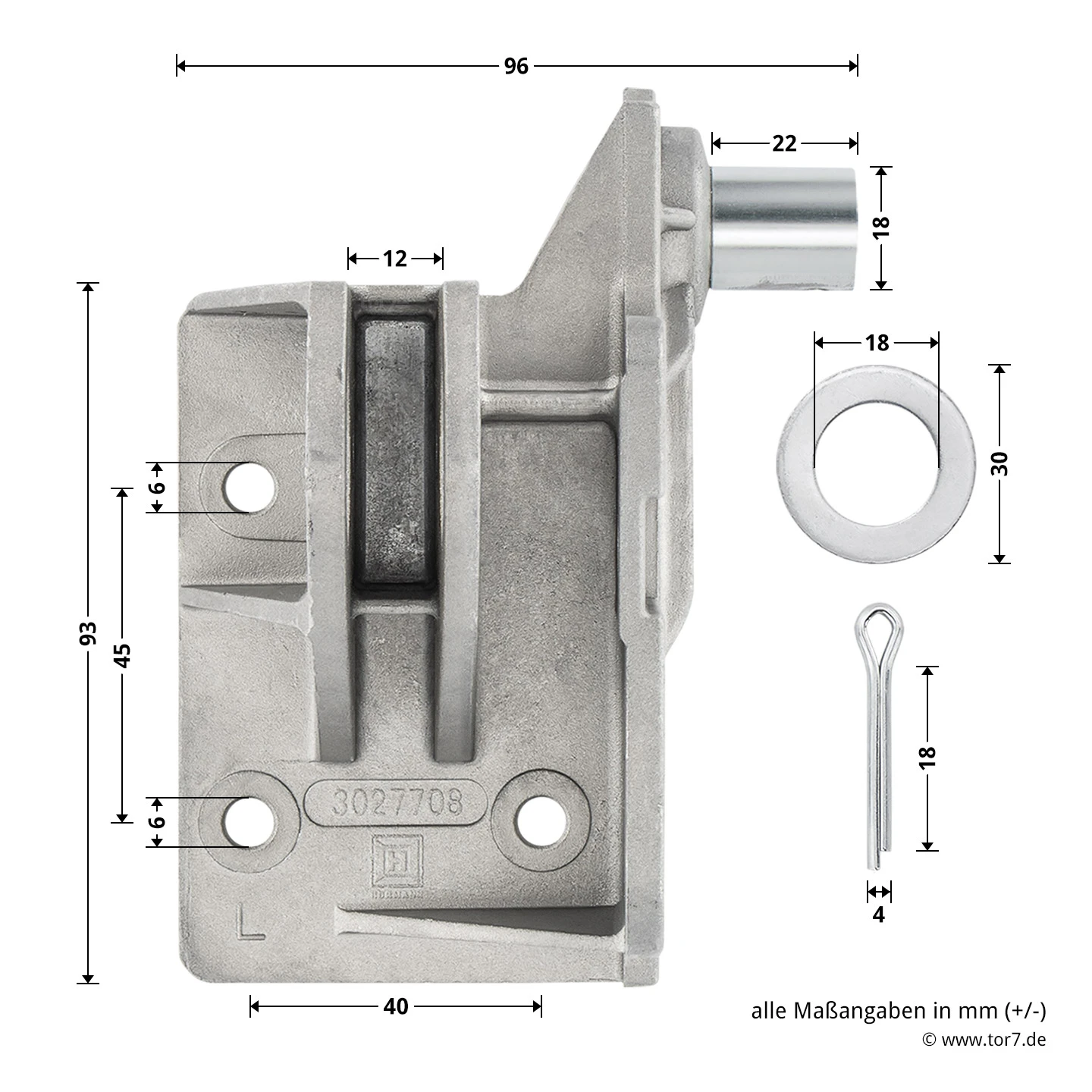 Hörmann Aufsetzstück, Beschlagsart N, Links 4 Hörmann Aufsetzstück, Beschlagsart N, Links – Bild 4