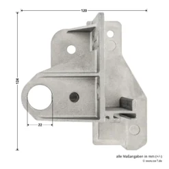 Hörmann Aufsetzstück, Beschlagsart N, Links 9 Hörmann Aufsetzstück, Beschlagsart N, Links -Sonax 3027708 hoermann aufsetzstueck beschlagsart n links bemassung 2