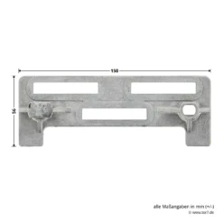 Hörmann Verschlussbolzen, Tore Mit Kassette Oder Ohne Sicke -Sonax 3038947 hoermann verschlussbolzen fuer tore ohne sicke oder mit kassette bemassung 1