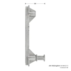 Hörmann Verschlussbolzen, Tore Mit Kassette Oder Ohne Sicke -Sonax 3038947 hoermann verschlussbolzen fuer tore ohne sicke oder mit kassette bemassung 2