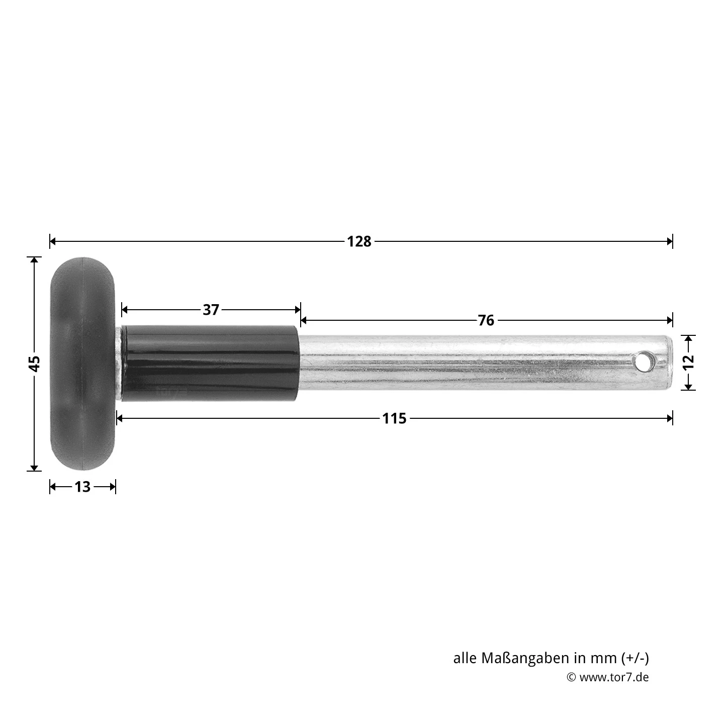 Hörmann Laufrolle Mit Kugellager Und Splintbohrung 3 Hörmann Laufrolle Mit Kugellager Und Splintbohrung – Bild 3