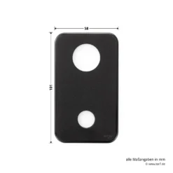 Hörmann Torgriffgarnitur, TS 42,5 Mm, Kunststoff Schwarz, PZ -Sonax 3053601 hoermann torgriffgarnitur kunststoff schwarz pz ts 42 5 breite laenge