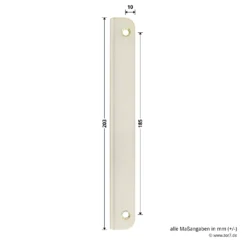 Hörmann Winkelschließblech 92 Mm Für Holz-Nebentüren -Sonax 3054221 hoermann winkelschliessblech 92 mm fuer holz nebentueren masse seite