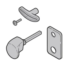 Hörmann Torgriffgarnitur, TS 42,5 Mm, Edelstahl Gebürstet, PZ 7 Hörmann Torgriffgarnitur, TS 42,5 Mm, Edelstahl Gebürstet, PZ -Sonax 3059741 hoermann torgriffgarnitur skizze