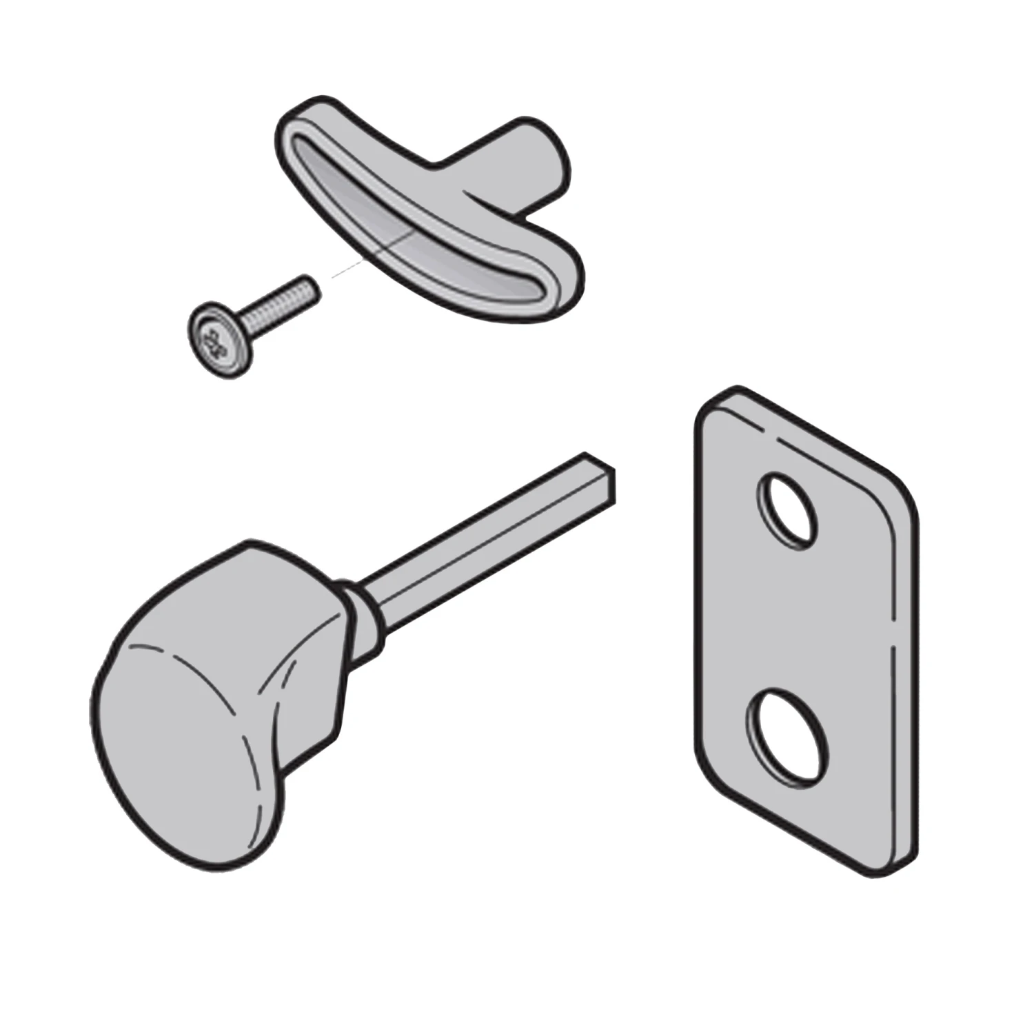 Hörmann Torgriffgarnitur, TS 42,5 Mm, Edelstahl Gebürstet, PZ 4 Hörmann Torgriffgarnitur, TS 42,5 Mm, Edelstahl Gebürstet, PZ – Bild 4