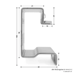 Hörmann Federstopperkonsole -Sonax 3073628 hoermann federstopperkonsole seitenmasse