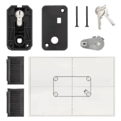Hörmann Schloss PZ, TS 42,5 Mm Inkl. Zylinder -Sonax 3088641 hoermann schloss pz ts 425 mm inkl zylinder montageskizze