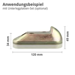 Hörmann Auflaufbock Als Bodenanschlag Für Drehtore -Sonax 436234 hoermann auflaufbock als bodenanschlag fuer drehtore anwendung