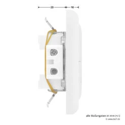 Hörmann Innentaster TUPS 2 Für Unterputzsender -Sonax 436266 hoermann taster tups 2 anschluesse oben