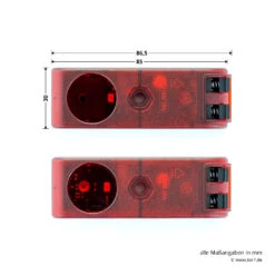 Hörmann Einweg-Lichtschranke EL 101 -Sonax 436294 hoermann einweg lichtschranke el 101 breite laenge draufsicht