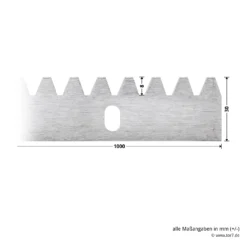 Hörmann Stahl-Zahnstange Für Schiebetorantriebe -Sonax 436444 hoermann stahl zahnstange fuer schiebetorantriebe bemassung