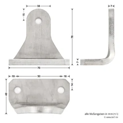 Hörmann Beschlags-Set VersaMatic, Edelstahlausführung 11 Hörmann Beschlags-Set VersaMatic, Edelstahlausführung -Sonax 437018 hoermann beschlags set versamatic edelstahlausfuehrung torwinkel masse