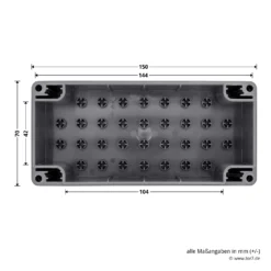 Hörmann Leer-Gehäuse-Unterteil IP 54 -Sonax 438266 hoermann leer gehaeuse unterteil ip 54 breite laenge