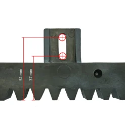 Hörmann Kunststoff-Zahnstange S6, Befestigung Oben -Sonax 438631 hoermann kunststoff zahnstange s6 detailansicht
