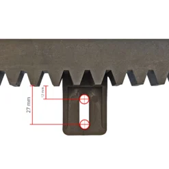 Hörmann Kunststoff-Zahnstange V6, Befestigung Unten 5 Hörmann Kunststoff-Zahnstange V6, Befestigung Unten -Sonax 438632 hoermann kunststoff zahnstange v6 detailansicht