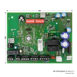 Hörmann Steuerungsplatine LineaMatic Schiebetorantrieb Ohne Funkempfänger -Sonax 439527 hoermann steuerungsplatine lineamatic schiebetorantrieb ohne funkempfaeenger bemassung