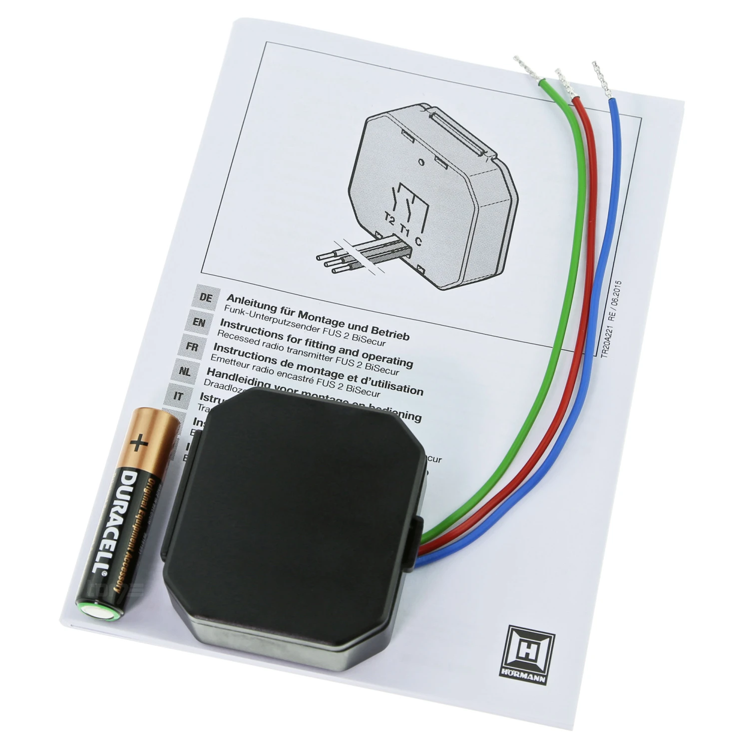 Hörmann 2-Kanal-Funksender-Unterputz FUS 2, BiSecur 5 Hörmann 2-Kanal-Funksender-Unterputz FUS 2, BiSecur – Bild 5