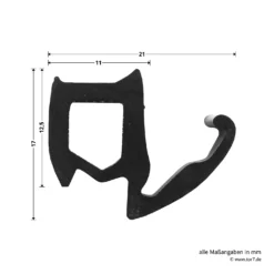 Hörmann Zargendichtung Mit Dichtungskeil Für T30-Türen Und Stahltüren, P 11, Länge 5,50 Meter -Sonax 449772 hoermann zargendichtung mit dichtungskeil fuer t30 tueren und stahltueren p11 laenge 5 50 meter breite laenge