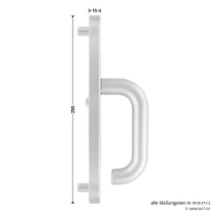 Hörmann FS Panikgarnitur D110 Langschild PZ ES2, Alu -Sonax 449891 hoermann fs panikgarnitur d110 pz es2 langschild alu f1 griff 1