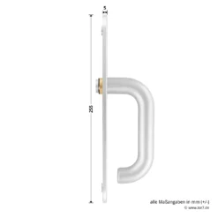 Hörmann FS Panikgarnitur D110 Langschild PZ ES2, Alu -Sonax 449891 hoermann fs panikgarnitur d110 pz es2 langschild alu f1 griff 2 tiefe