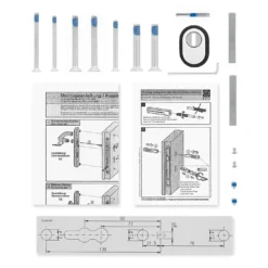 Hörmann FS Panikgarnitur D110 Langschild PZ ES2, Alu -Sonax 449891 hoermann fs panikgarnitur d110 pz es2 langschild alu f1 lieferumfang