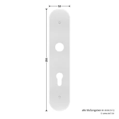 Hörmann FS Panikgarnitur D110 Langschild PZ ES2, Alu -Sonax 449891 hoermann fs panikgarnitur d110 pz es2 langschild alu f1 platte masse
