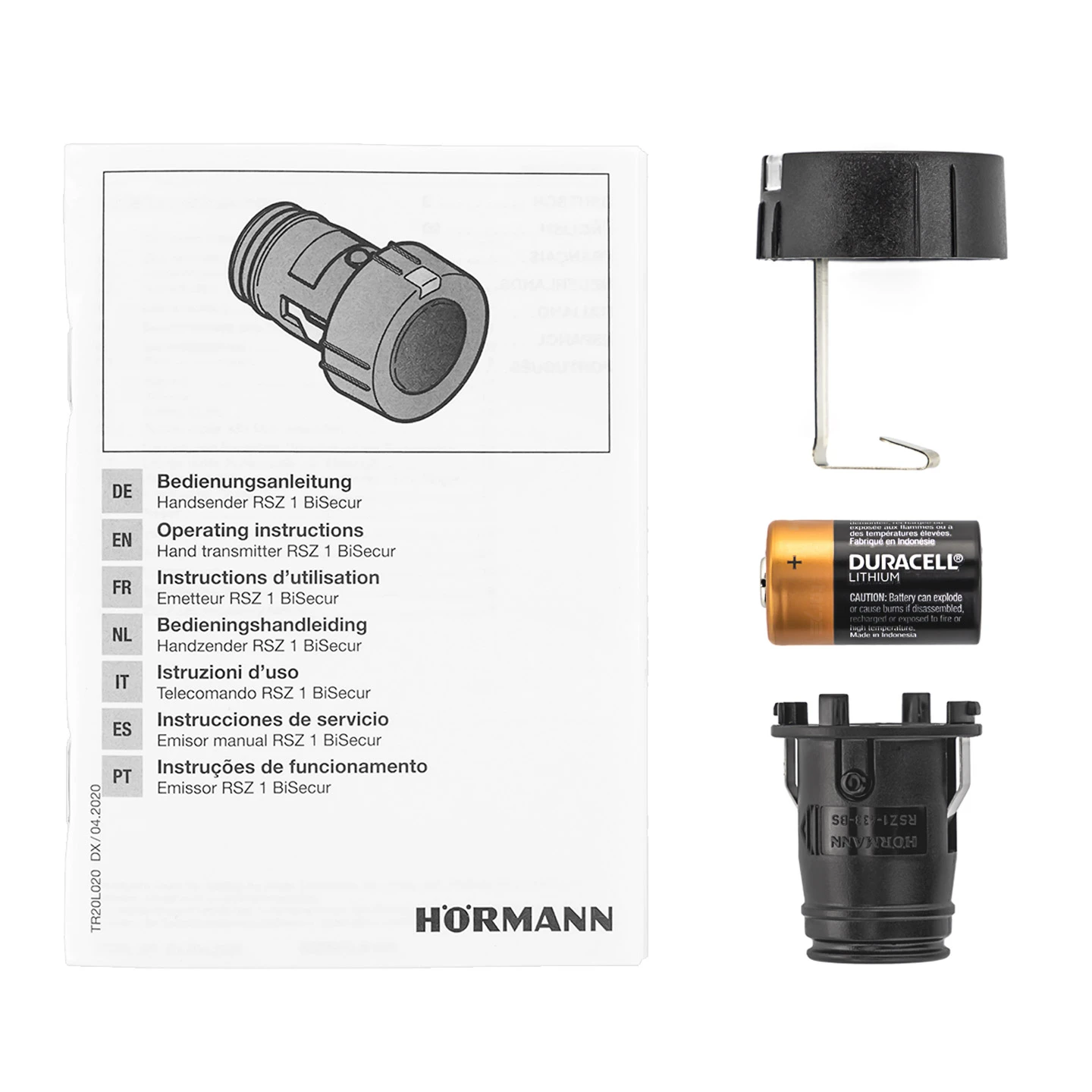 Hörmann Handsender EcoStar RSZ 1, 433 MHz BS, Schwarz 5 Hörmann Handsender EcoStar RSZ 1, 433 MHz BS, Schwarz – Bild 5
