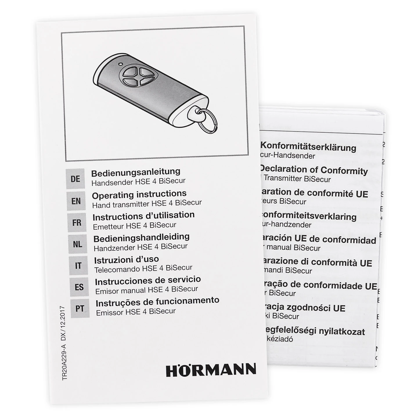 Hörmann Handsender HSE 4, BiSecur, Struktur Komplett Schwarz 6 Hörmann Handsender HSE 4, BiSecur, Struktur Komplett Schwarz – Bild 6
