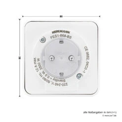Hörmann Funk‑Set HF 51 868-BS 14 Hörmann Funk‑Set HF 51 868-BS -Sonax 4511824 hoermann funk set hf 51 868 bs steckdose fes 1 rueckseite