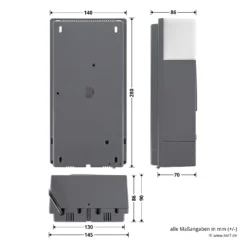 Hörmann Steuerung RollMatic, Ohne Funk -Sonax 4512850 hoermann steuerung rollmatic ohne funk bemassung