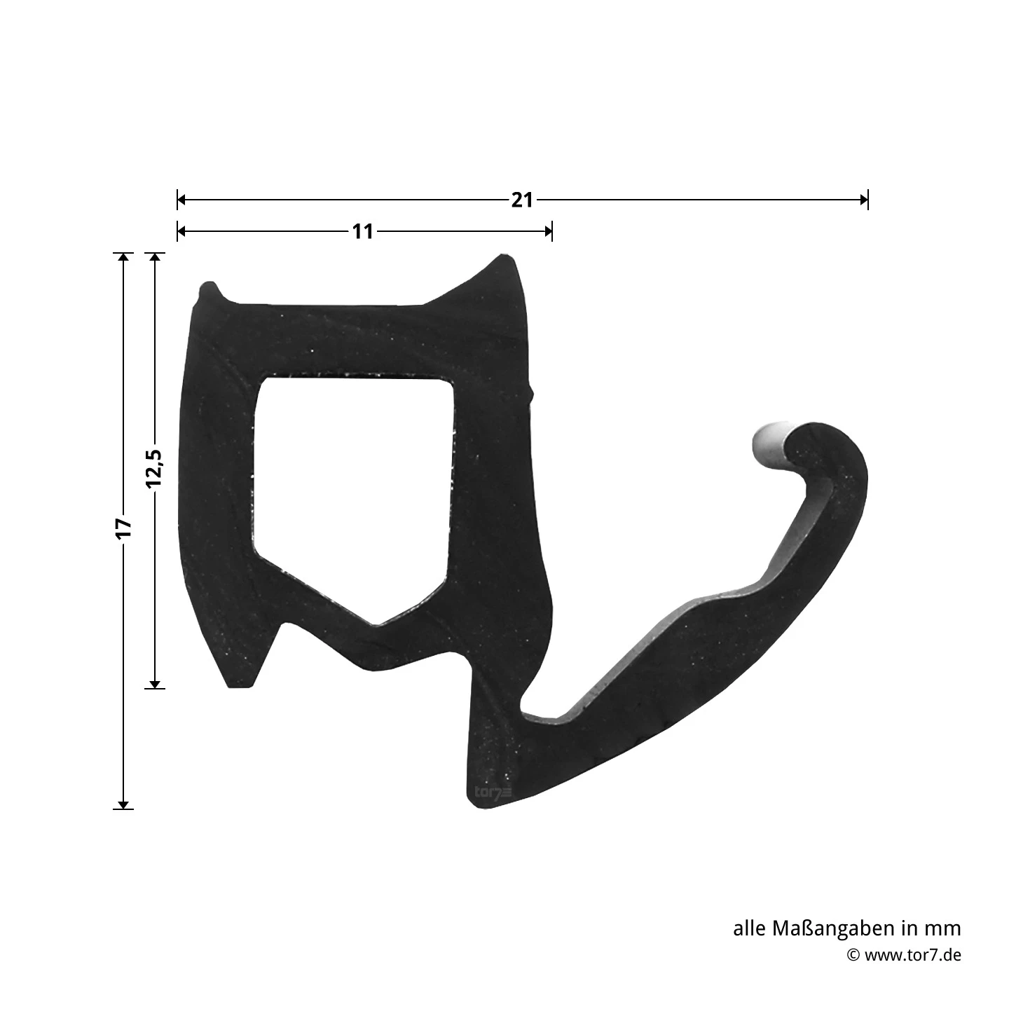 Hörmann Dichtung Mit Dichtungskeilen Für T30-Türen Und Stahltüren, P13, Länge 7,50 Meter 6 Hörmann Dichtung Mit Dichtungskeilen Für T30-Türen Und Stahltüren, P13, Länge 7,50 Meter – Bild 6