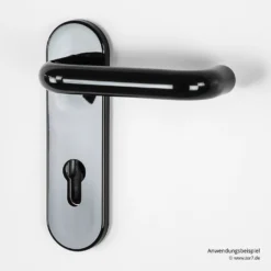 Hörmann Feuerschutz-Wechselgarnitur Typ D110 In Kunststoff Schwarz -Sonax 454685 hoermann fs wechselgarnitur d 110 antipanik anwendungsbeispiel innen