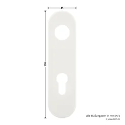 Hörmann FS Wechselgarnitur D110 Kurzschild PZ, Weiß -Sonax 454688 hoermann fs wechselgarnitur d 110 pz kurzschild polyamid weiss gleitlager schild breite hoehe