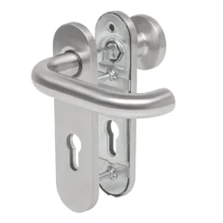 Hörmann FS Wechselgarnitur D110 Kurzschild PZ, Edelstahl -Sonax 454690 hoermann fs wechselgarnitur d 110 kurzschild pz gleitlager knopf k 130 edelstahl perspektieve 1