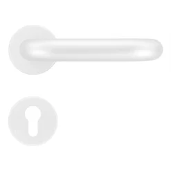 Hörmann FS Panik-Drückergarnitur D110 Rosette PZ, Alu