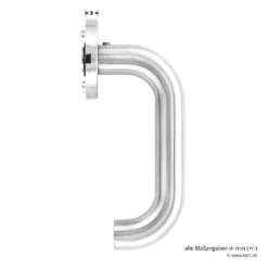 Hörmann FS Wechselgarnitur D110 Rosette PZ, Edelstahl -Sonax 454742 hoermann fs wechselgarnitur d110 pz rosette edelstahl gleitlager griff