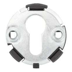 Hörmann FS Wechselgarnitur D110 Rosette PZ, Edelstahl -Sonax 454742 hoermann fs wechselgarnitur d110 pz rosette edelstahl gleitlager grundplatte rueckseite