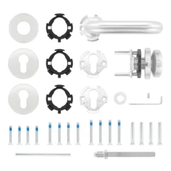 Hörmann FS Wechselgarnitur D110 Rosette PZ, Edelstahl -Sonax 454742 hoermann fs wechselgarnitur d110 pz rosette edelstahl gleitlager lieferumfang