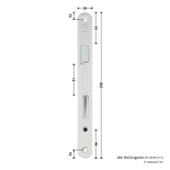 Hörmann Panikschloss ECO 112, Funktion D, Auswärts -Sonax 478765 hoermann panikschloss eco 112 funktion d auswaerts links masse stulp