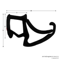 Hörmann Zargendichtung P132, 6500 Mm -Sonax 501103 hoermann zargendichtung p132 6500 mm masse
