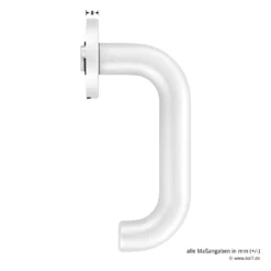 Hörmann FS Drückergarnitur D110 Rosette PZ, Alu -Sonax 535346 hoermann fs drueckergarnitur d110 pz rosette alu f1 gleitlager masse