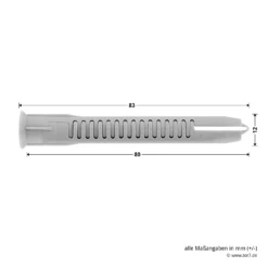 Hörmann Dübelpaket D12, Für Stahltüren, Brandschutztüren -Sonax 547518 hoermann duebelpaket d12 6 masse duebel