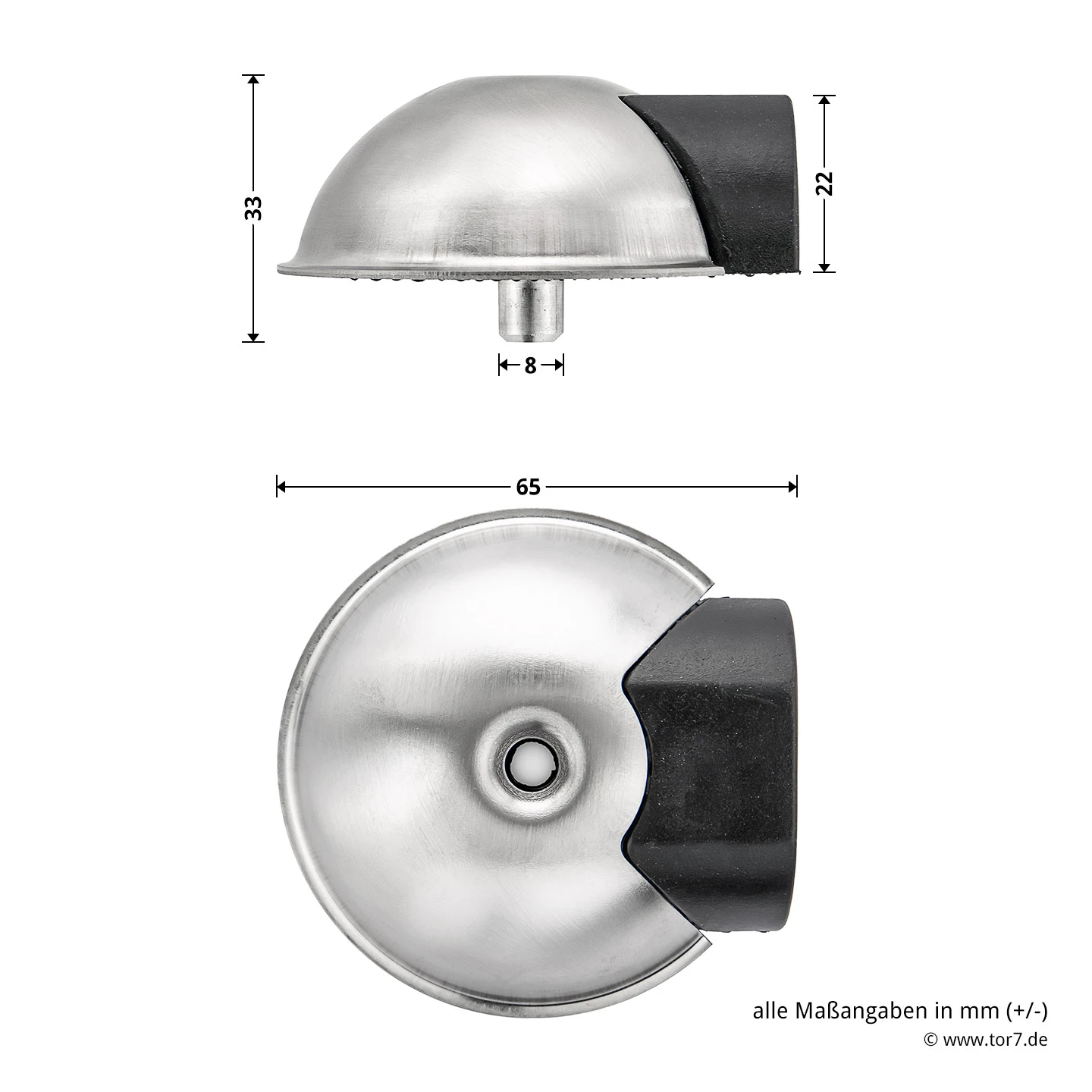 Hörmann Türstopper BS65, Edelstahl 7 Hörmann Türstopper BS65, Edelstahl – Bild 7