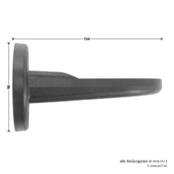 Hörmann Wandhalterung Für Drehspiegel-Signalleuchte -Sonax 637182 hoermann winkelmontage fuer drehspiegel signalleuchte masse seite