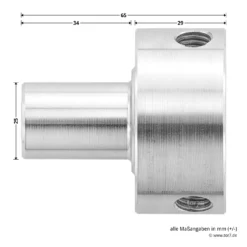 Hörmann Flanschkupplung Für Welle D40 -Sonax 638004 hoermann flanschkupplung fuer welle d 40 masse seite